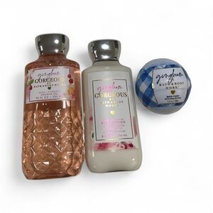 Bath and Body Works Gingham Gorgeous Lotion/Shower Gel with Gingham Bath Bomb